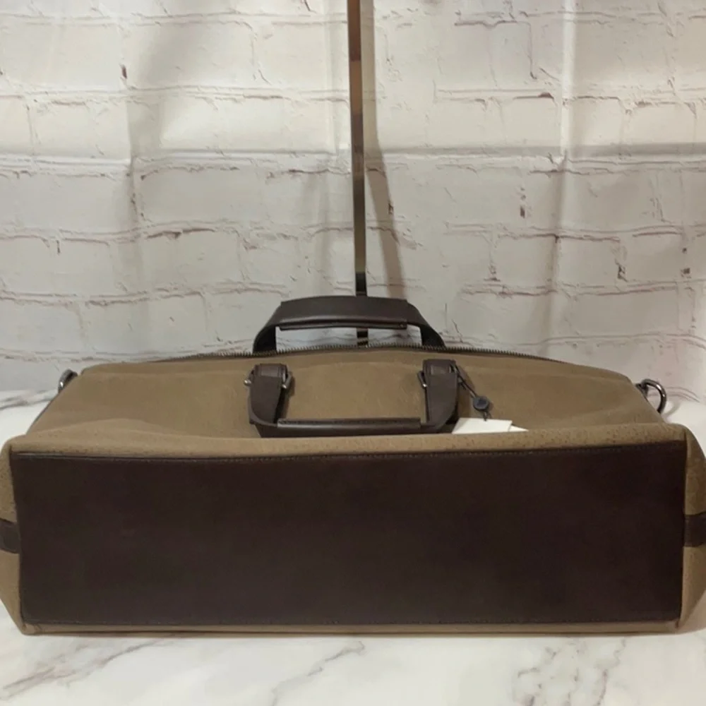 NWT Brahmin Beckett Taupe Smithfield Genuine Leather